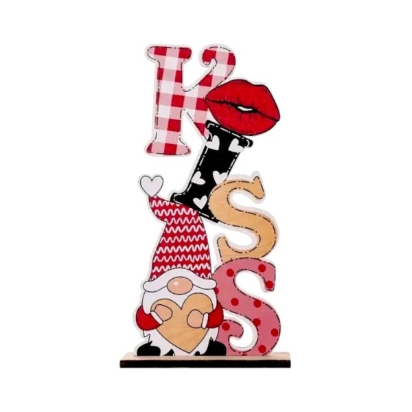 Ξύλινο Διακοσμητικό Kiss