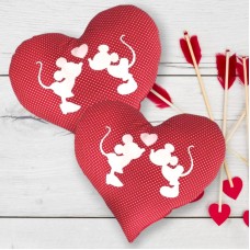 Μαξιλάρι Καρδιά Πουάν, Mickey-Minnie