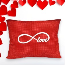 Ορθογώνιο Μαξιλάρι με Τύπωμα, Love και Άπειρο