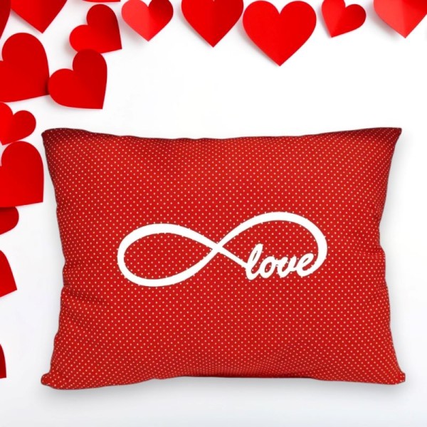 Ορθογώνιο Μαξιλάρι με Τύπωμα, Love και Άπειρο