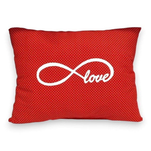 Ορθογώνιο Μαξιλάρι με Τύπωμα, Love και Άπειρο
