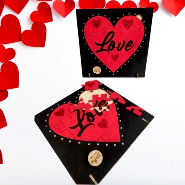 Παζλ-Κορνίζα Love