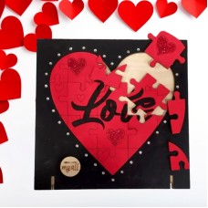 Παζλ-Κορνίζα Love