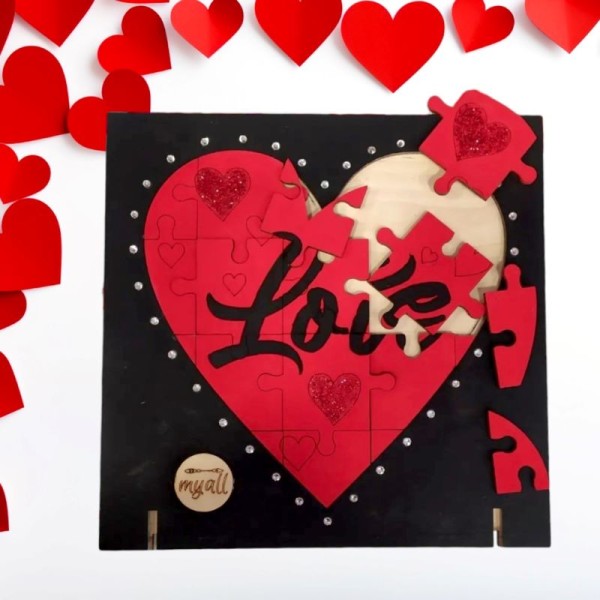 Παζλ-Κορνίζα Love