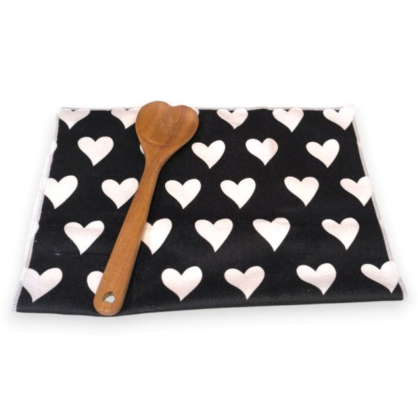 Σετ Δώρου Πετσέτα και Κουτάλα Καρδιά