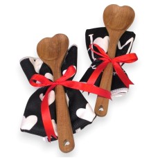 Σετ Δώρου Πετσέτα και Κουτάλα Καρδιά