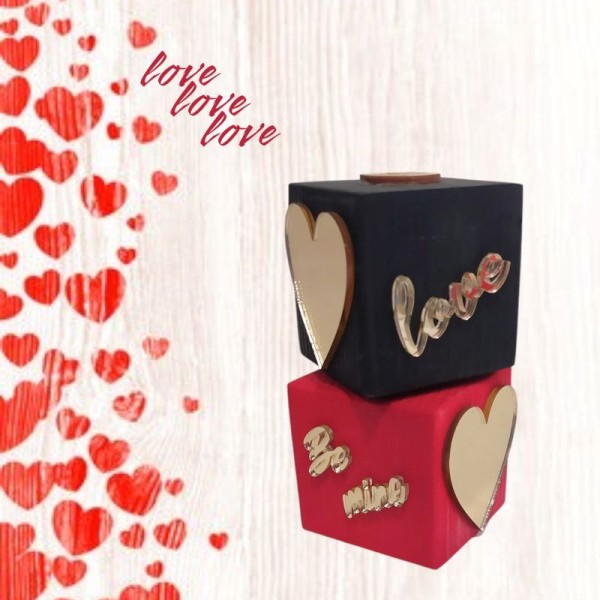 Love Cube - Διακοσμητικός Κύβος Αγάπης