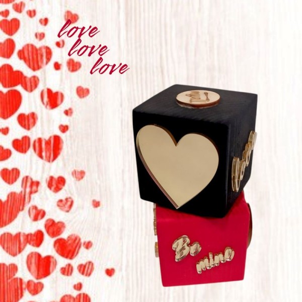 Love Cube - Διακοσμητικός Κύβος Αγάπης