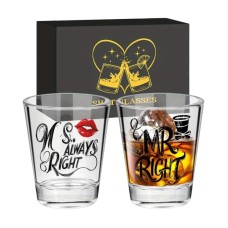 Σφηνοπότηρα Mr-Mrs