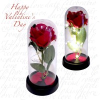 Διακοσμητικό Τριαντάφυλλο με LED Λαμπάκια Ψηλ...