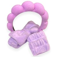 Σετ Skincare Puffy Στέκα Κορδέλα και Μανσέτες