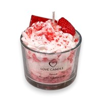 Love Candle Starwberry