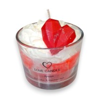 Love Candle Diamond Heart