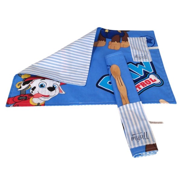 Παιδικό Σουπλά Φαγητού με Θήκη, Paw Patrol