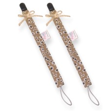 Υφασμάτινο Κλιπ Πιπίλας Leopard