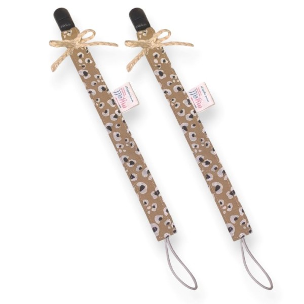 Υφασμάτινο Κλιπ Πιπίλας Leopard