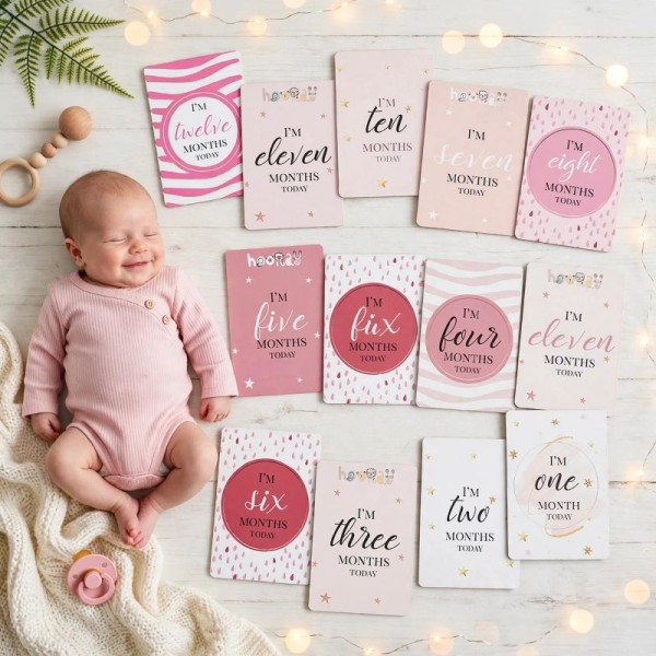 Αναμνηστικές Κάρτες Ανάπτυξης Μωρού, Baby Milestone Cards
