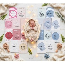 Αναμνηστικές Κάρτες Ανάπτυξης Μωρού, Baby Milestone Cards