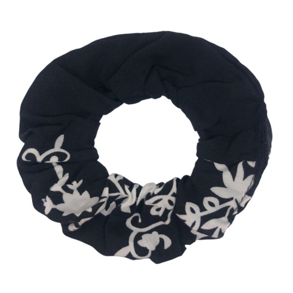 Scruncie Floral Ασπρόμαυρο