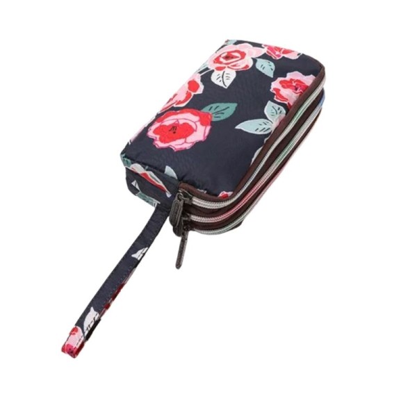 Πορτοφόλι 3 Θέσεων Floral Κόκκινο
