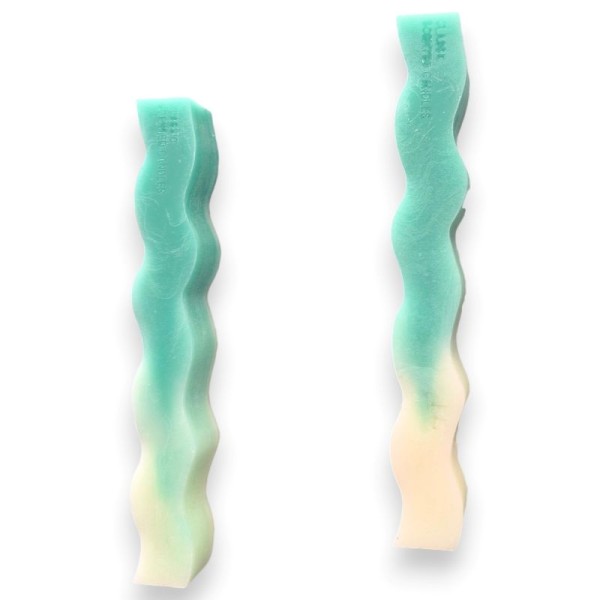 Κυματιστή Δίχρωμη Λαμπάδα 