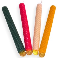 Λαμπάδα Μελισσοκέρι με Μεταλλικό Σταυρουδάκι