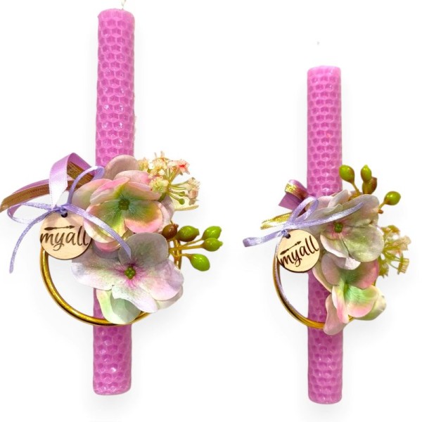 Λαμπάδα Μελισσοκέρι με Κρίκο