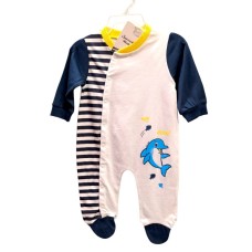 Βρεφικό Ολόσωμο Φορμάκι Blue Dolphin