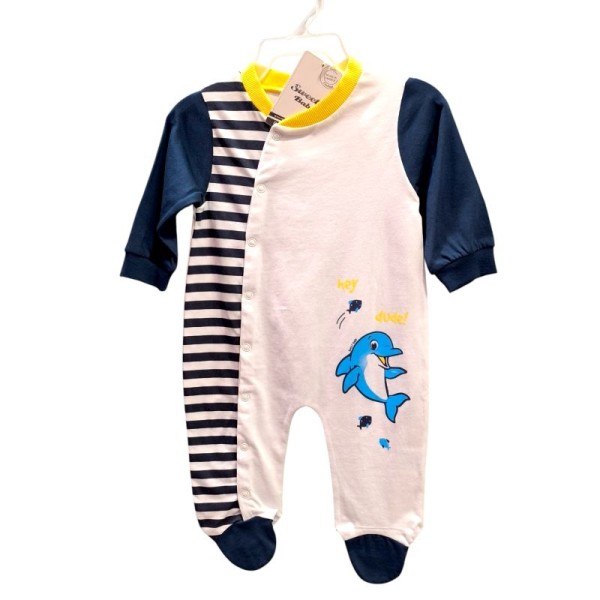 Βρεφικό Ολόσωμο Φορμάκι Blue Dolphin