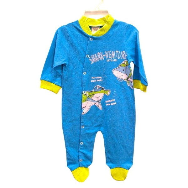 Βρεφικό Ολόσωμο Φορμάκι Blue Shark