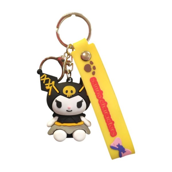 Μπρελόκ Sanrio Kuromi Κίτρινη