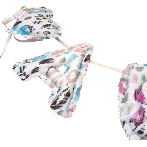 Υφασμάτινο Name Banner Feathers