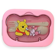 Φαγητοδοχείο Winnie με Κουτάλι και Πιρούνι