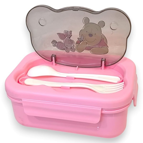 Φαγητοδοχείο Winnie με Κουτάλι και Πιρούνι