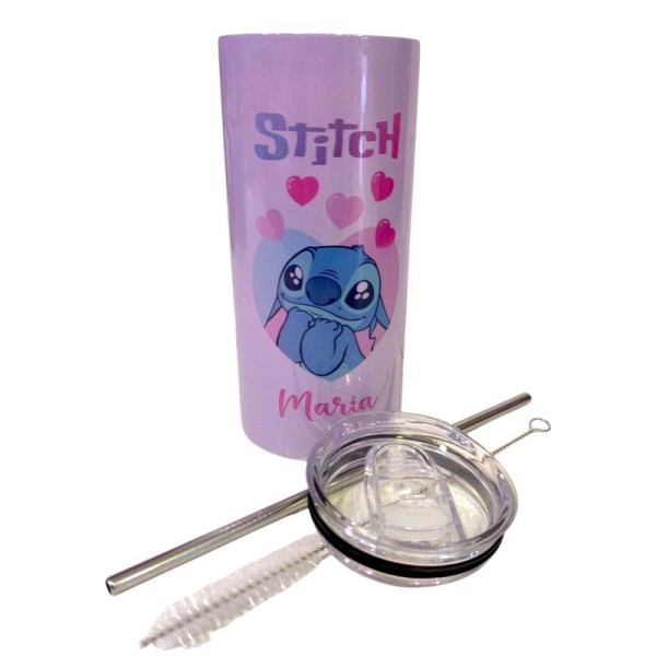 Θερμός Sparkling 480ml- Stitch - Όνομα
