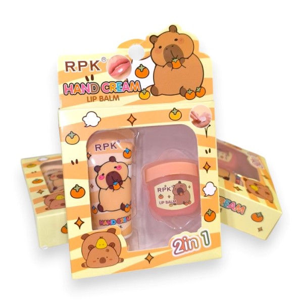 Κρέμα Χεριών και Lip Balm Capybara