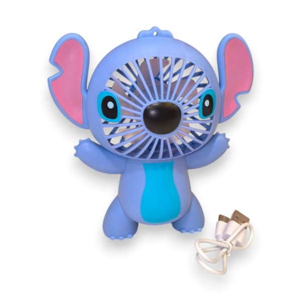 Επαναφορτιζόμενος Mini Ανεμιστήρας Stitch