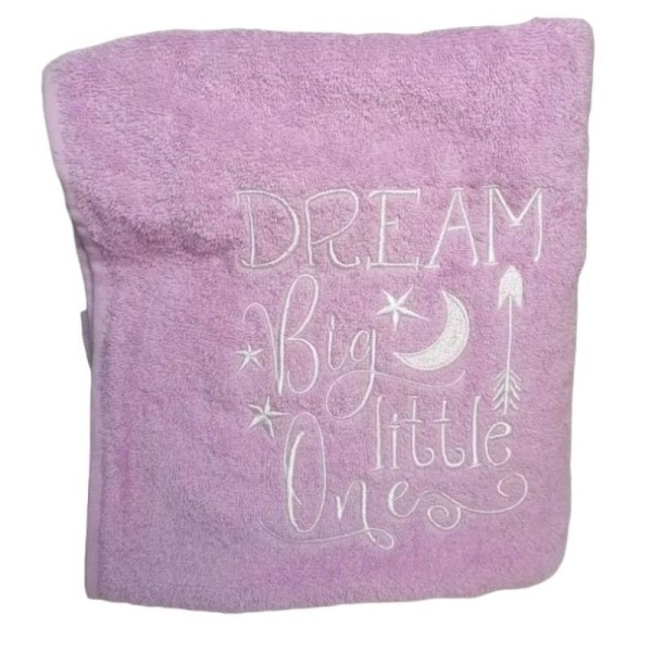 Πετσέτα με Κέντημα Dream Big Little One