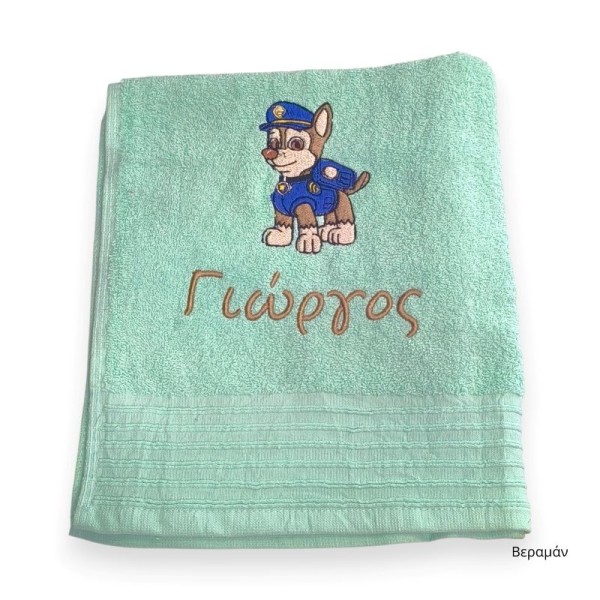 Πετσέτα με Κέντημα Chase-Paw Patrol