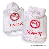 Παιδικό Μπουρνούζι με Κέντημα, Σήμα Ολυμπιακο...