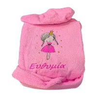 Παιδικό Μπουρνουζάκι με Όνομα, Princess Girl