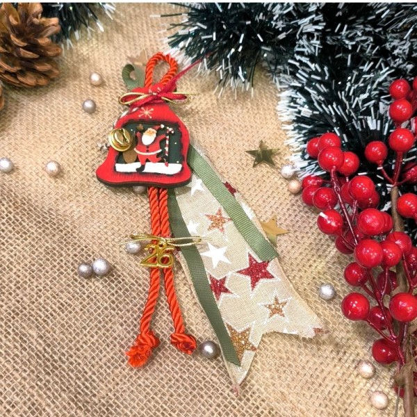 Κρεμαστό Γούρι με Σάκο Άι Βασίλη