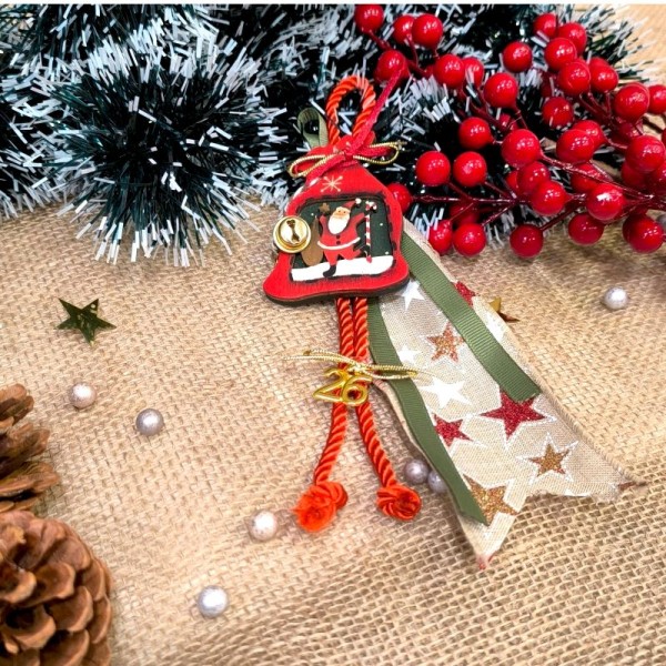 Κρεμαστό Γούρι με Σάκο Άι Βασίλη