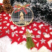 Κρεμαστό Γούρι σε Τελαράκι, Πράσινο Καρό