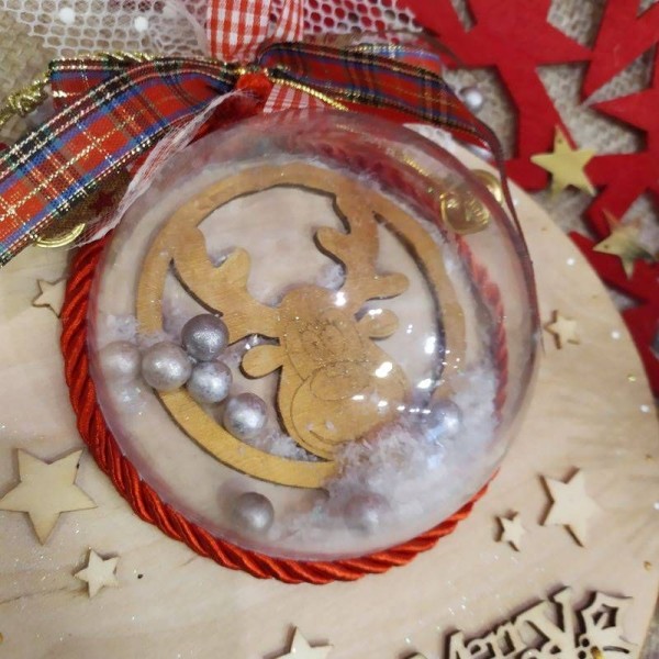 Κρεμαστό Γούρι Χιονόμπαλα, Gold Rudolf