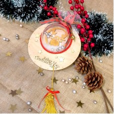 Κρεμαστό Γούρι Χιονόμπαλα, Gold Rudolf