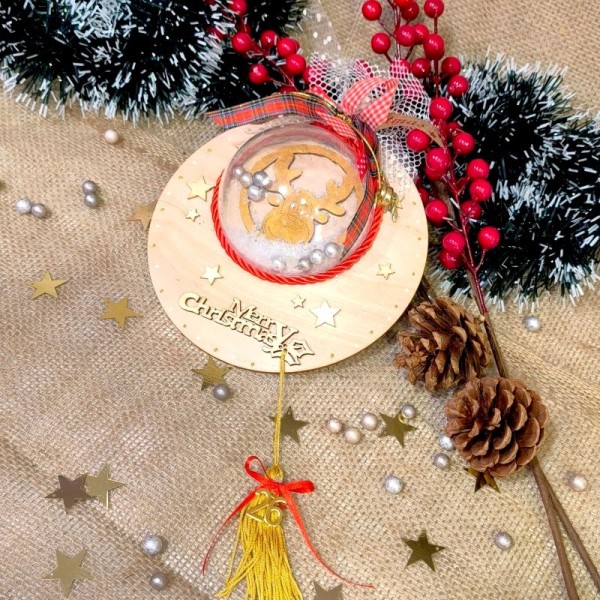 Κρεμαστό Γούρι Χιονόμπαλα, Gold Rudolf