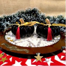 Κεραμική Κολοκύθα Μαύρη 