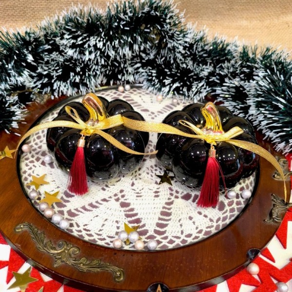 Κεραμική Κολοκύθα Μαύρη 