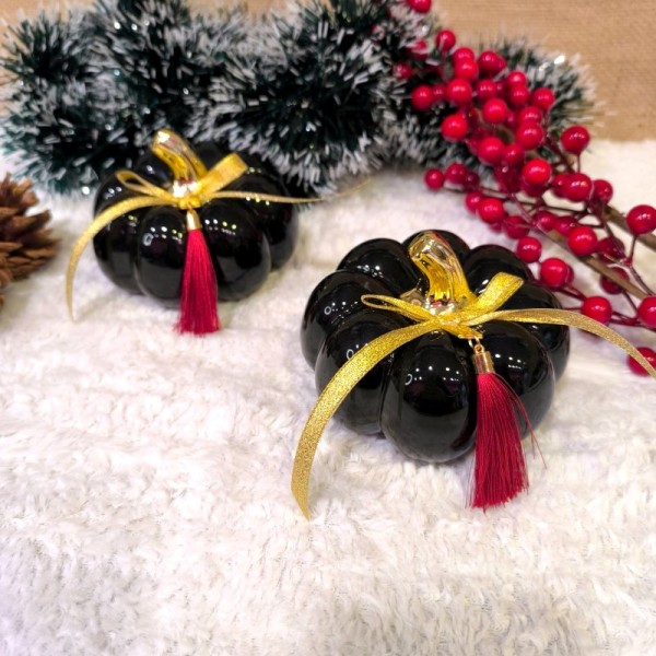 Κεραμική Κολοκύθα Μαύρη 